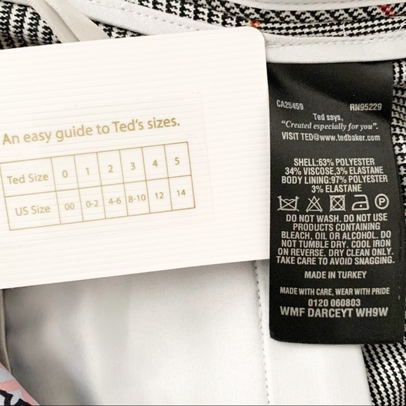 Ted Baker DARCEYT Houndstooth Crop Trouser Pants - Picture 12 of 16